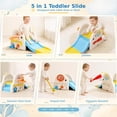 thumbnail image 4 of 5 in 1 Toddler Slide Set, Linor Indoor Playset for Kids Age 1-3, Outdoor Toddler Playground Slides, Beige, 4 of 7