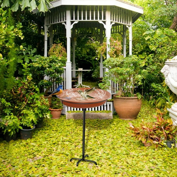 Bird Feeders for Outdoors,Metal Iron Hummingbird Feeder Garden Patio Bird Tableware and Birdbath Outdoor Decorative Crafts