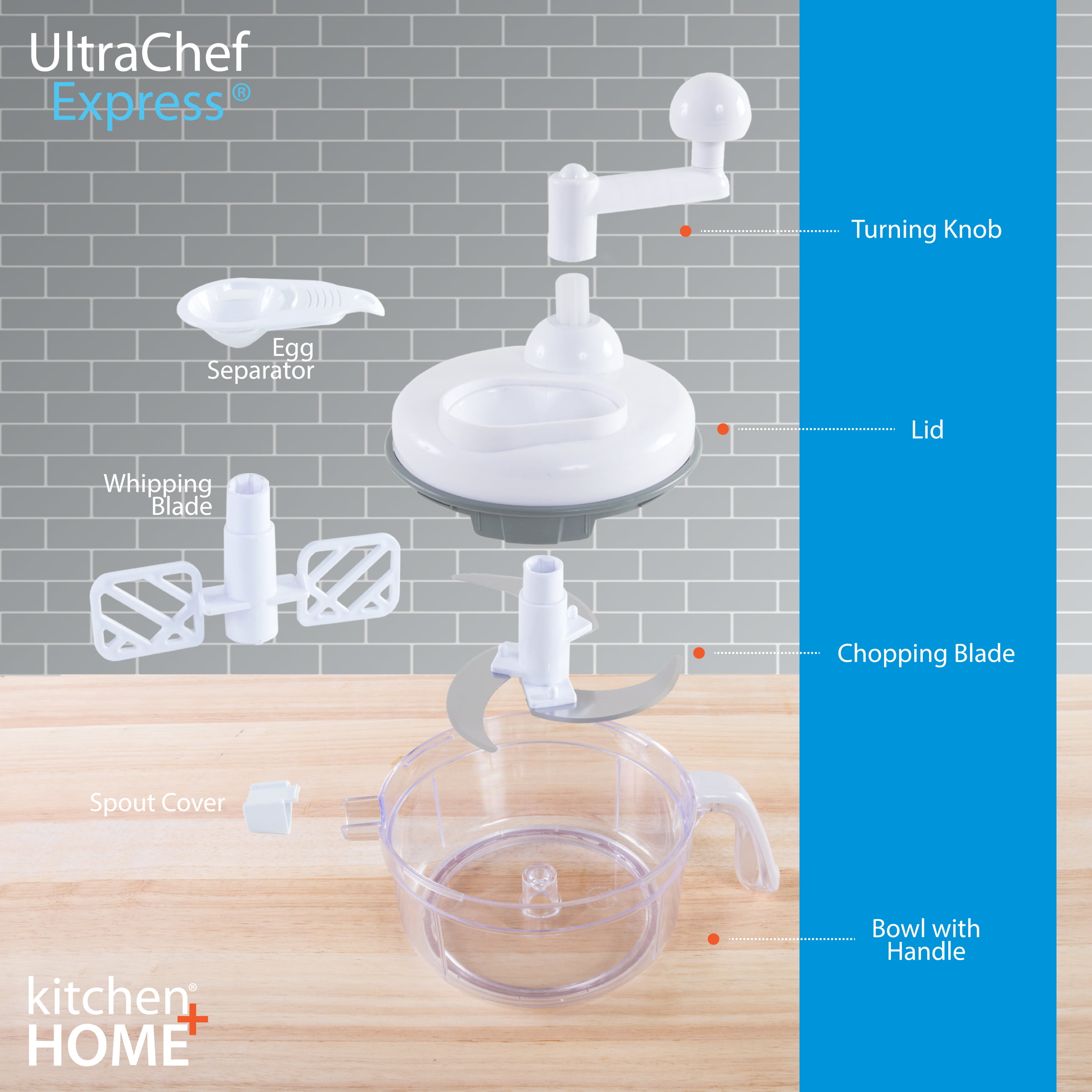 Ultra Chef Express 7 In 1 Food Chopper - As Seen On Tv Manual Food Processor  : Target