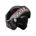 thumbnail image 4 of Casco Para Moto Kov Estelar Balam Rojo Gris Con Led, 4 of 5