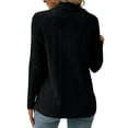 thumbnail image 3 of Casual Women's Draped Long Sleeve Cardigan Lightweight Open Front Knit Outerwear, 3 of 9