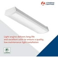 FMLWL LNK 48 ALO4 8SWW2 LED Flush Mount Ceiling Light, Linkable
