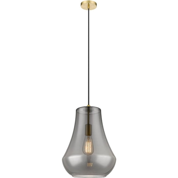 491-1P-SG-G573-12 Innovations Lighting Fairfield - 1 Light Mini Pendant In Industrial Style-16 Inches Tall and 11.75 Inches Wide-Satin Gold