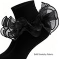 thumbnail image 4 of TELOLY 4Pairs Kids Socks,1-3 Years Old Ruffle Socks,Thin Cotton Socks Lace Socks,Style2,12-15Cm, 4 of 7