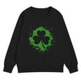 thumbnail image 4 of Otqutp St Patricks Day Sweatshirt for Teen Girls Pullover Crewneck Sweatshirts Kids Long Sleeve Irish Shamrock Graphic Hoodie Shirt, 4 of 8