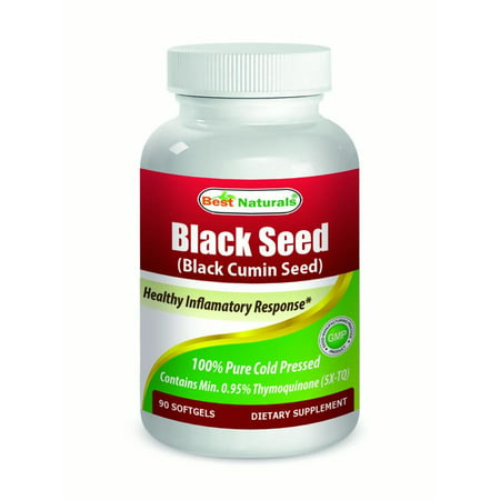 Best Naturals Black Cumin Seed Oil Softgels, 500mg, 90 (The Best Brand Of Black Seed Oil)