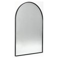 thumbnail image 5 of Espejo de baño arqueado de metal negro de 20x30 pulgadas para pared, 5 of 5