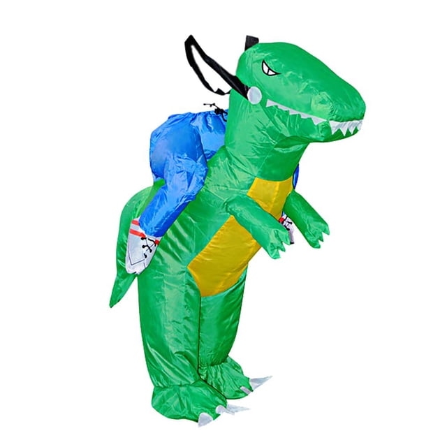 Traje Inflable Para Niños Traje Inflable Para Niños Disfraz de dinosaurio inflable para montar en 3D, disfraz de Halloween, traje de Cosplay (M