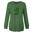 thumbnail image 5 of Craaazy Women's St Patricks Day T-shirts Crewneck Long Sleeve Tops Gifts, 5 of 6