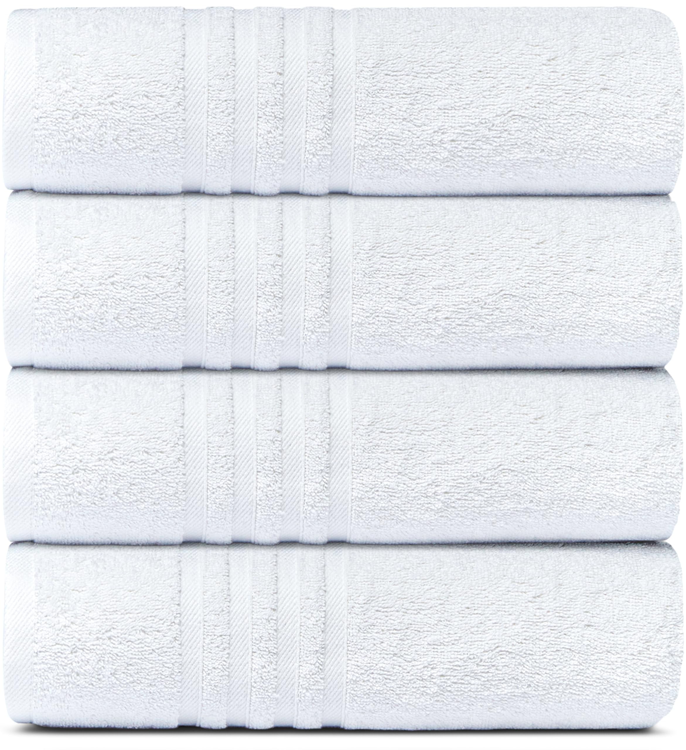 Wealuxe White Hand Towels for Bathroom [12 Pack] Cotton Hand Towel Bulk for  Gym, Kitchen and Spa, 16x27 Inches Soft Highly Absorbent Quick Dry Terry