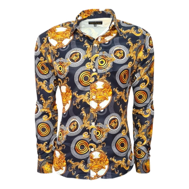 Camisa Buchona Para Hombre, Moda Caballero, Casual, Slim Fit