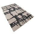 thumbnail image 6 of Hand Knotted Wool Contemporary Modern Area Rugs - 5'X8', Rectangle Shape, Beige Charcoal Color, Classic Traditional Design, Low Pile Handmade Area Rugs For Living Room, Bed Room (N00065), 6 of 9