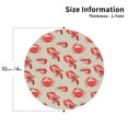 thumbnail image 2 of Vsdgher Crab Lobster 1 Leather Coasters for Drinks, Durable Drink Coasters 4 Set for Tabletop Protection, Luxurious Home Décor and Housewarming Gift-Round Shape, 2 of 6
