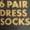 Brown, variant on Ted Baker Men's Dress Sock, 6-Pair