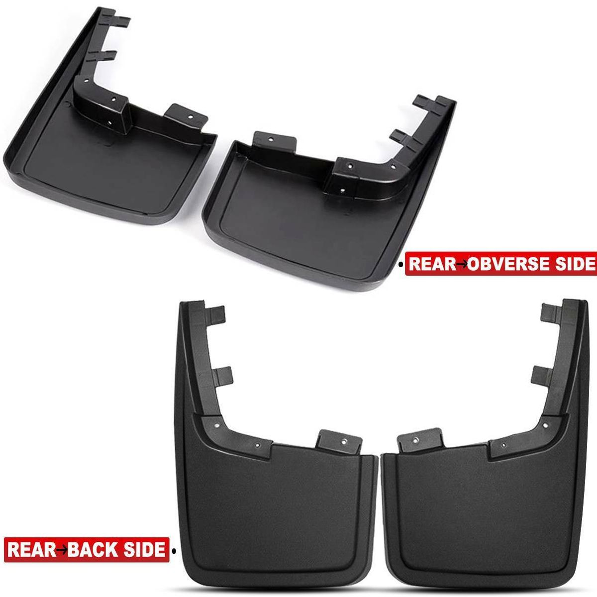 Geelife Splash Guards Molded Mud Flaps F-150 2015-2020 without Fender Flares