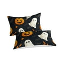 thumbnail image 2 of Bedding Cover Set Cartoon Ghost and Pumpkin Quilt Cover Doona Cover Set Halloween Bedroom Decor, 2 of 4
