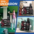thumbnail image 3 of Superjoe Golf Bag Organizer, Premium Wooden Golf Storage Rack, Stylish Golf Bag Storage Rack, Golf Equipment Organizer for Garage, Holds 2 Golf Bags, Indoor Spaces and More (Black), 3 of 6