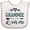 White and Pink, variant on Inktastic Grammie Loves Me Arrow Childs Boys or Girls Baby Bib