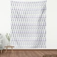 thumbnail image 4 of Ambesonne Violet Fabric by the Yard Upholstery, Isolated Lavenders Layout, 10 Yards, White Mauve Khaki, 4 of 5