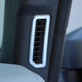 thumbnail image 3 of Ajuste del marco de la cubierta de la decoración de la salida de ventilación del pilar A del coche Compatible con accesorios interiores 2021 2022, abs plateado, 3 of 5