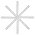thumbnail image 3 of Mocha XL Indoor and Outdoor 8-Blade Smart Ceiling Fan 66in Matte White with Remote Control, 3 of 5