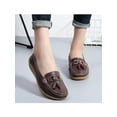thumbnail image 6 of UKAP Womens Nurse Lightweight Slip On Flats Work Casual Moccasins Comfort Round Toe Loafers Coffee 8.5, 6 of 7