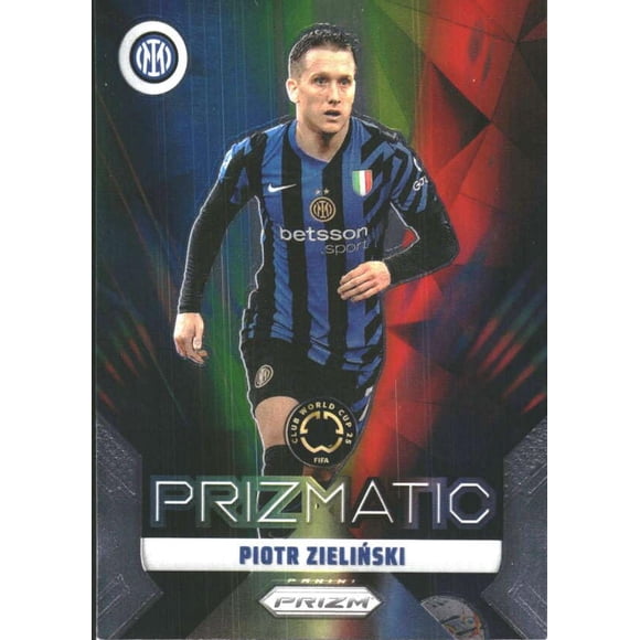 Tarjeta coleccionable de Piotr Zielinski 2025 Prizmatic Soccer