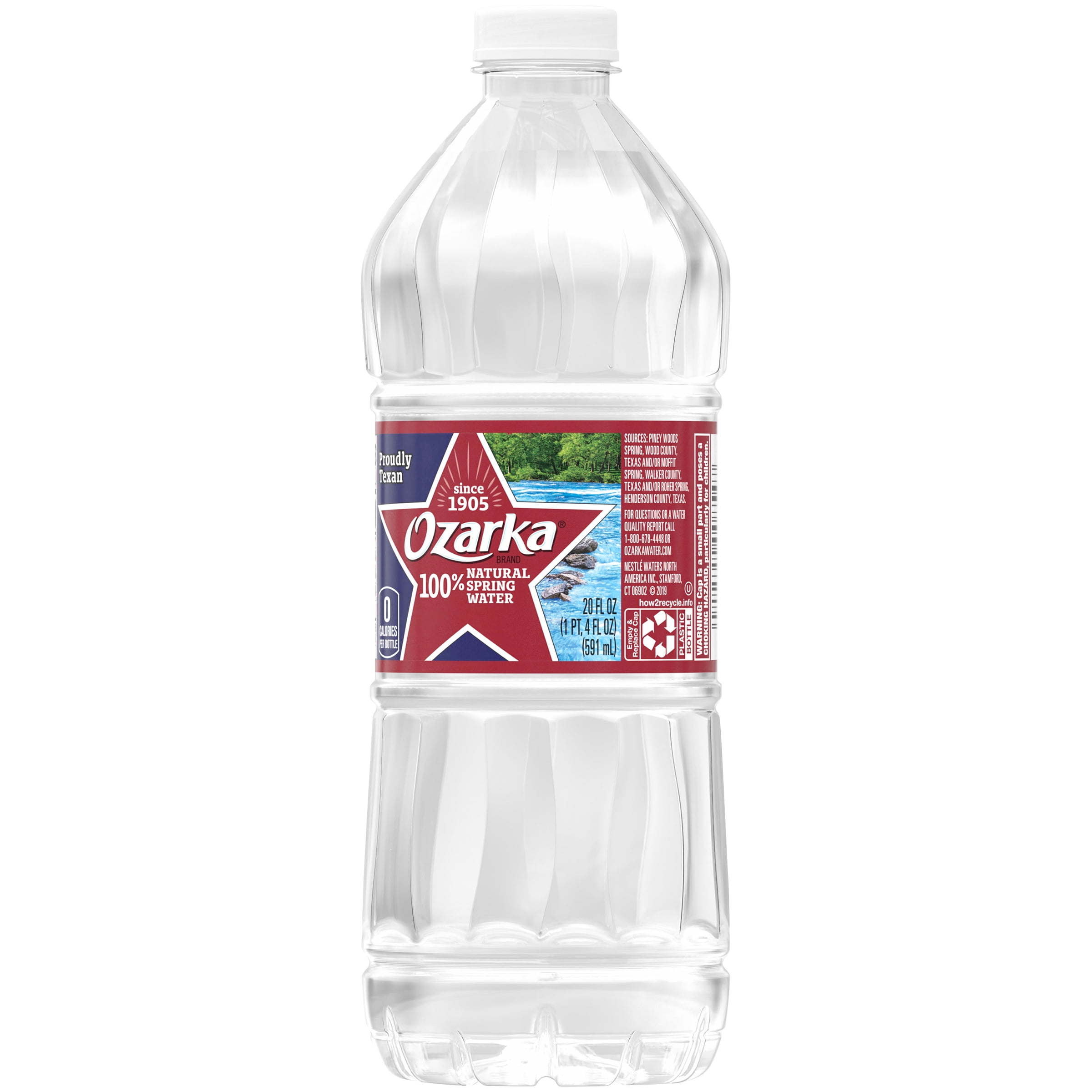Ozarka Natural Spring Water 20 Fl Oz Walmart Com Walmart Com