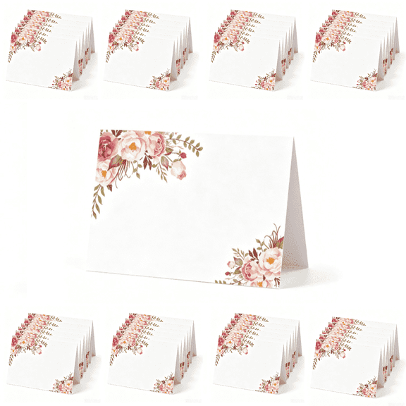 Table Place Cards Folded for Wedding or Birthday 50Pcs(3.93×3.54in)