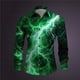 thumbnail image 1 of Camisa de estilo europeo y americano nueva moda con cambio de color relámpago impresión 3D patrón de alta definición moda 3D al aire libre sh, 1 of 6