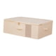 thumbnail image 3 of debajo de la caja de almacenamiento de la caja de ropa Organizador de juguetes Garnizador práctico contenedor de almacenamiento plegado con contenedor Beige, 3 of 8