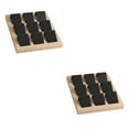 thumbnail image 2 of kurtrusly Wood Earring Card Holder w/ Tray Jewelry Display for Accessory 9 Pair Black 2Set, 2 of 6