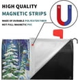 thumbnail image 4 of Winter Magnetic Mailbox Covers Blue Christmas Snowman Trees Mailbox Covers Magnetic Standard Size 21x18 Inch Winter Xmas Holiday Post Letter Box Cover for Garden Yard Decor, 4 of 6