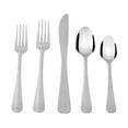 thumbnail image 2 of Mainstays Splendent 46 Piece Stainless Steel Flatware Set with Wooden Tray Organizer, Silver Tableware, 2 of 9