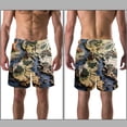 thumbnail image 3 of luoweisi Men's Beach Shorts Quick Dry Swim Trunks with Mesh Lining Map M, 3 of 5