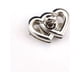 thumbnail image 5 of Kenally Cierre de bolsa Cierre de corazón Hebillas de giro Decorativo Exquisito Atractivo Cierre de seguridad en forma de corazón Plata a Plata 2Conjunto, 5 of 6