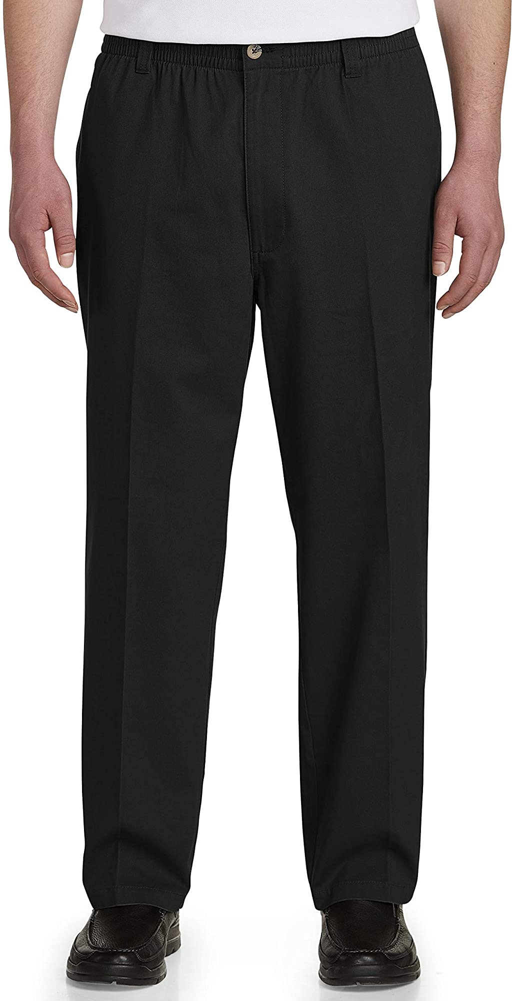 Tall Elastic-Waist Twill Pants 
