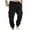 Black, variant on Havenre Mens Fleece Lined Cargo Sweatpants Fall Winter Thick Warm Athletic Jogger Pants with 6 Pockets Loose Oversized Baggy Drawstring Elastic Waist Outdoor Trousers Black XXXL