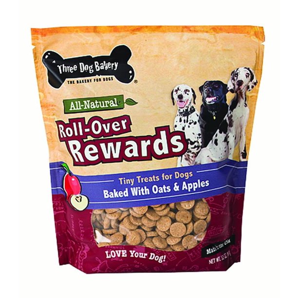 Three Dog Bakery Itty Bitty Bones Oats and Apples Limited Ingredient