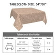 thumbnail image 3 of Zufioo Beige Sparkling Glitter Print Square Decorative Tablecloth, Wrinkle-resistant, Waterproof and Oil-resistant Tablecloth Coffee Table Cloth, Suitable for Restaurants-54"x54", 3 of 8