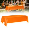 thumbnail image 2 of Plastic Tablecloth 54 x 108 Inch Disposable Table Cover for 6FT Rectangle Tables Leakproof Thick PEVA Table Cloth for Picnic Party Wedding Buffet Dining Protection, 2 of 7