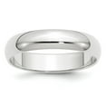 thumbnail image 1 of Solid 14k White Gold 5mm Plain Classic Dome Wedding Band Ring Size 10.5, 1 of 5