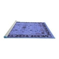 thumbnail image 2 of Ahgly Company Machine Washable Indoor Rectangle Oriental Blue Industrial Area Rugs, 2' x 4', 2 of 4