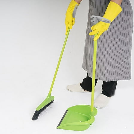 Hytrove Dustpan Handle Replacement 1 Set Grey Plastic for Broom and Dustpan Supplies