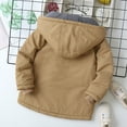 thumbnail image 4 of Jacket for Boys,Kids Boys Girls Winter Thicken Coat Solid Hooded Jacket Toddler Windproof Thick Warm Outwear,Winter Coat(Size:13-14 Years), 4 of 8
