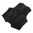 thumbnail image 2 of Chaleco de traje para hombre, ajustado, con bolsillo, 4 botones, sin mangas, con absorción de sudor, chaleco de traje formal de negocios, negro, XL, 2 of 15
