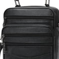 thumbnail image 2 of Bolsos Maletín de hombre Bolsos de hombro de cuero de vaca Bolsos de cartera suave de cuero de vaca (Negro), 2 of 3