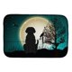 thumbnail image 1 of Esterilla para secar platos Caroline's Treasures Labrador negro aterrador de Halloween 14 x 21, 1 of 1