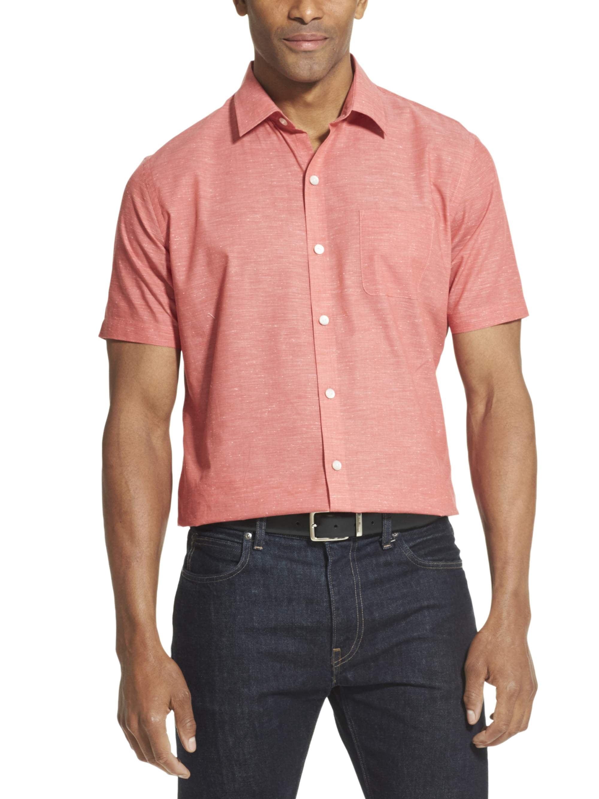 Van Heusen Herren Klassisches Hemd – Popeline, Normale Passform – Pflegeleicht Mit Button-Down-Kragen