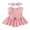 Pink, variant on Bagilaanoe Newborn Baby Girl Rompers Dress Fly Sleeve Bodysuits + Headband 3M 6M 9M 12M 18M Infant Patchwork A-line Dresses